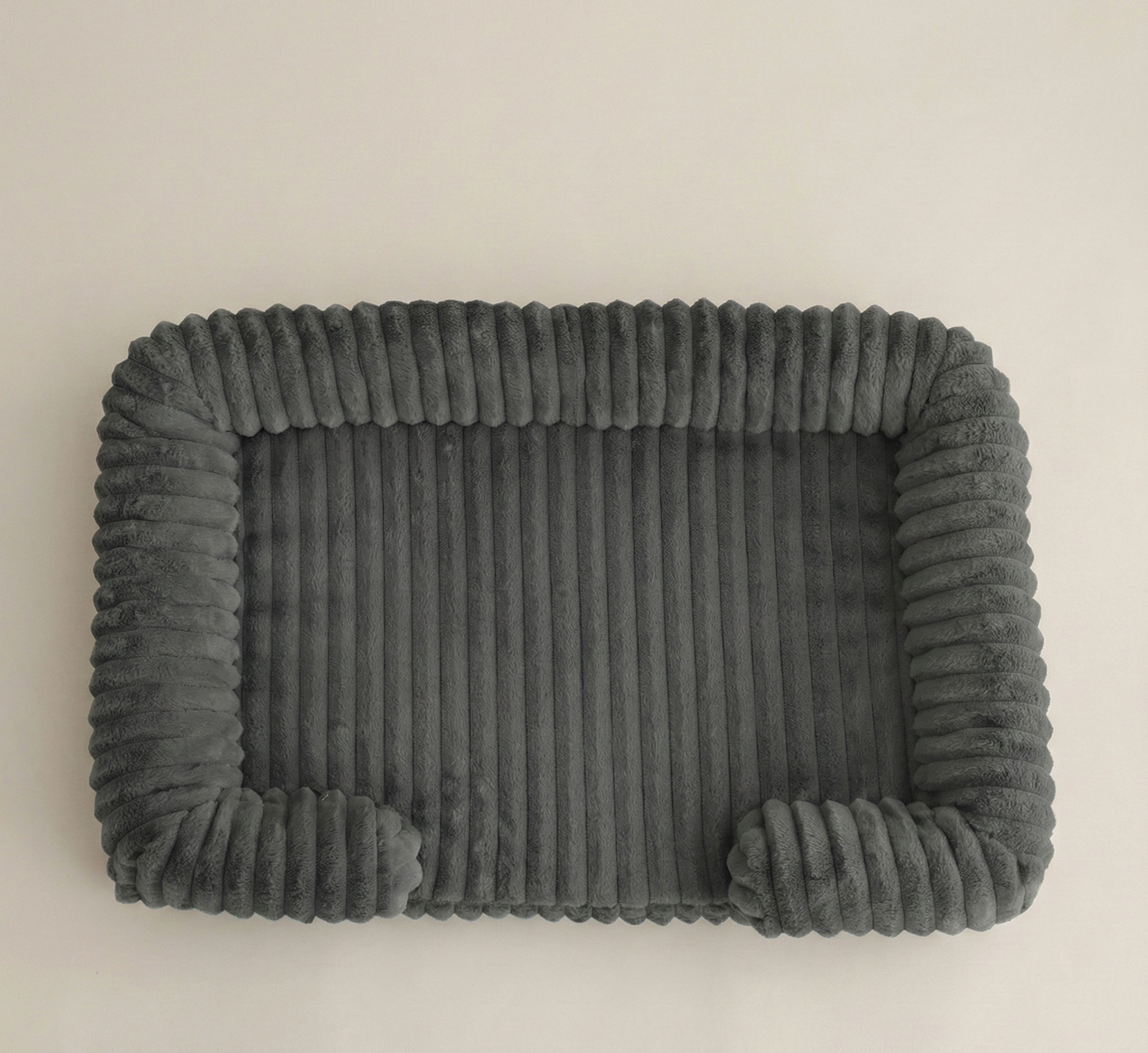 Lit apaisant pour chien style canapé - Tissu côtelé confortable et lavable