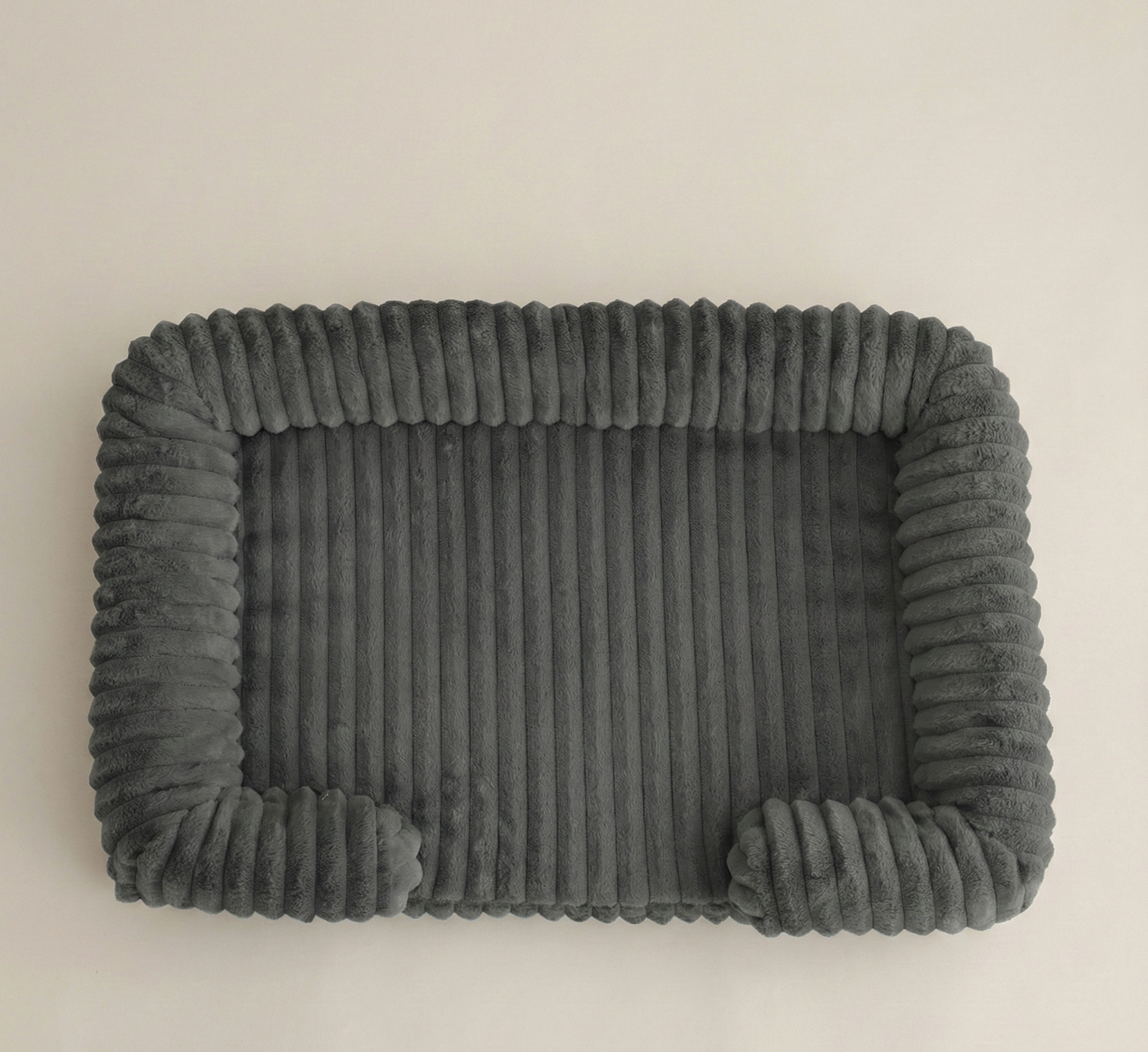 Lit apaisant pour chien style canapé - Tissu côtelé confortable et lavable